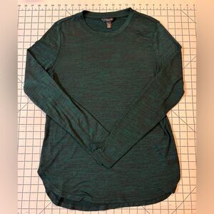 Banana Republic Men’s Size Medium Green/Black Luxspun Long Sleeve Shirt